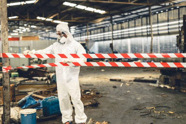 Professional Biohazard Cleanup technician working in Gilcrest, CO
